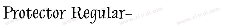 Protector Regular字体转换